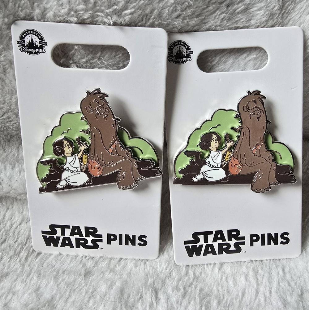 Princess Leia and Chewbacca Pin 2024 Star Wars Disney Parks
